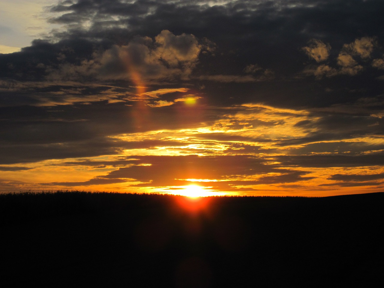 sunset evening sky abendstimmung free photo