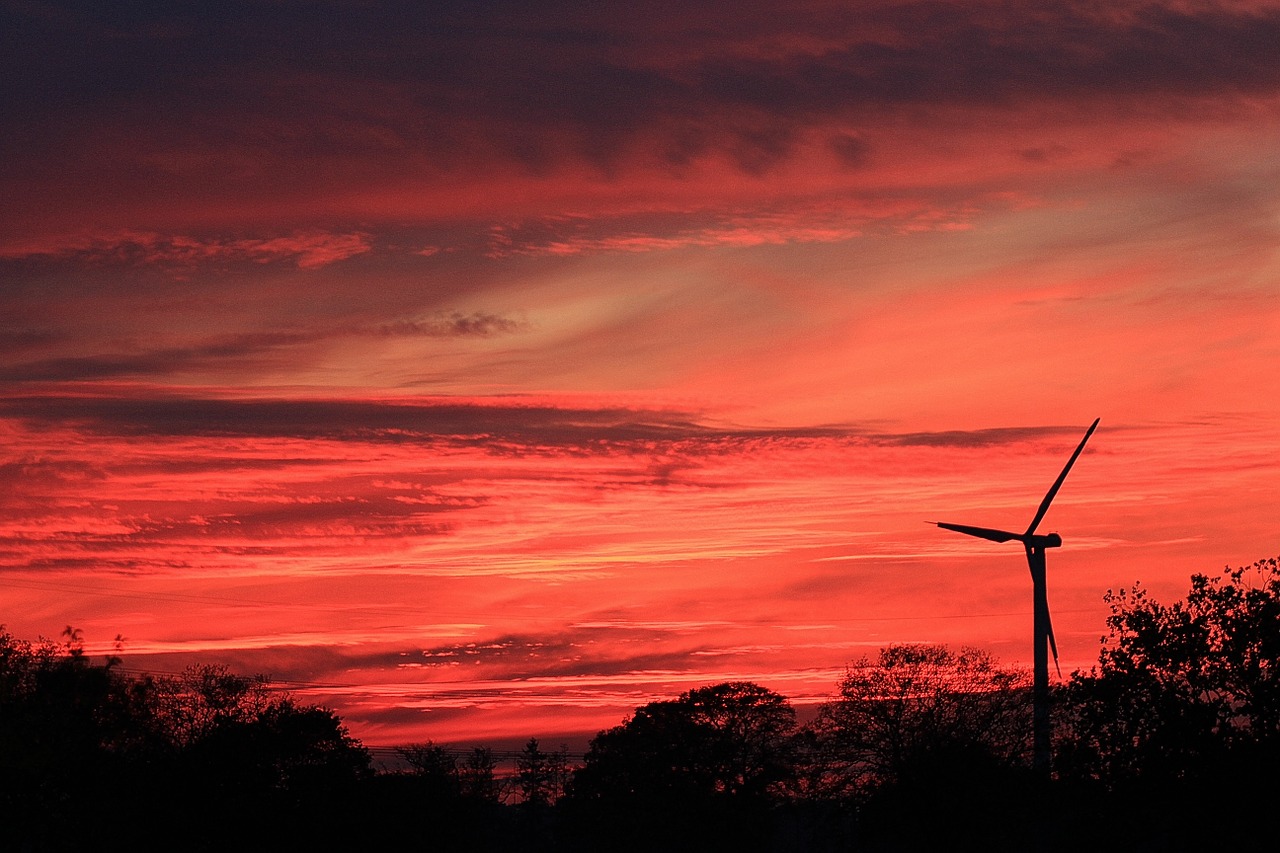 sunset afterglow evening sky free photo