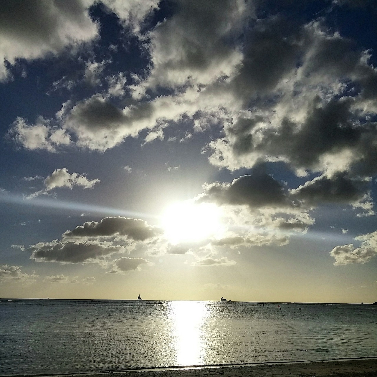 sunset sky cloud free photo