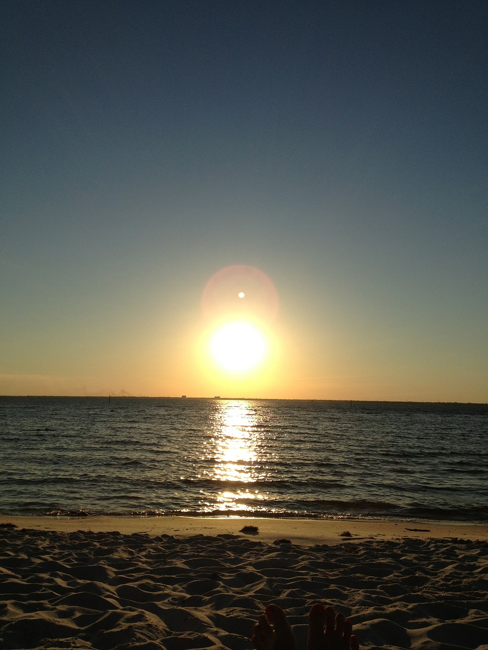 sunset florida beach free photo