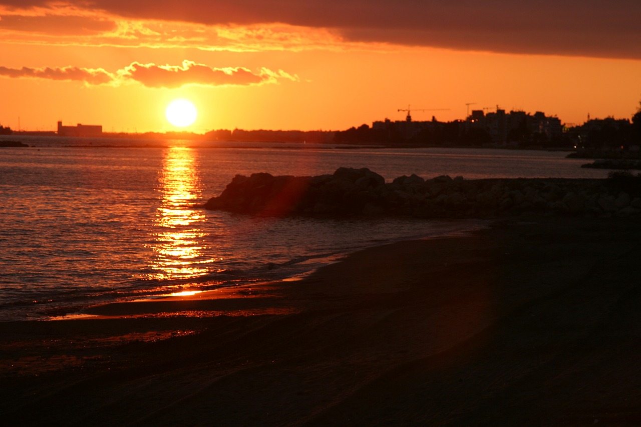 sunset sun crete free photo