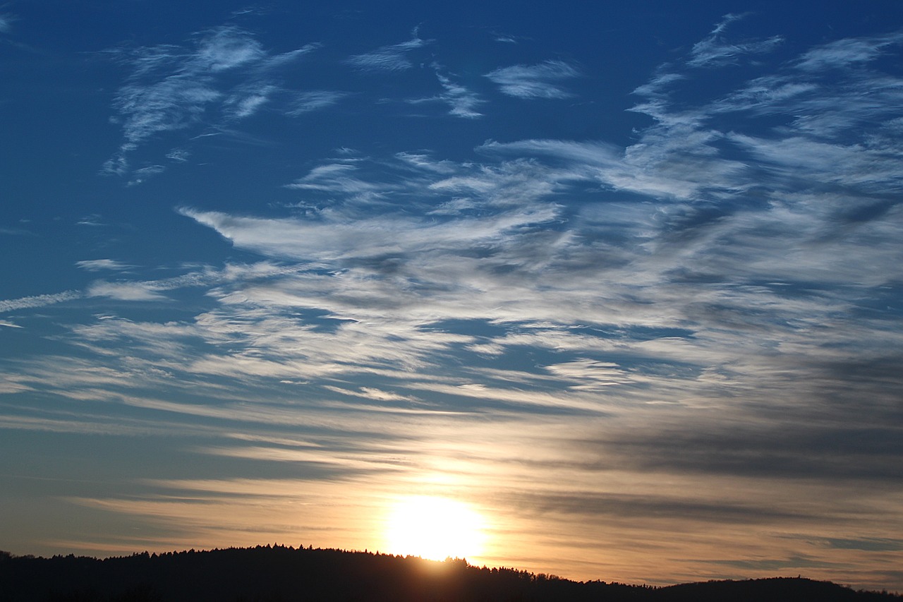 sunset sky evening sky free photo