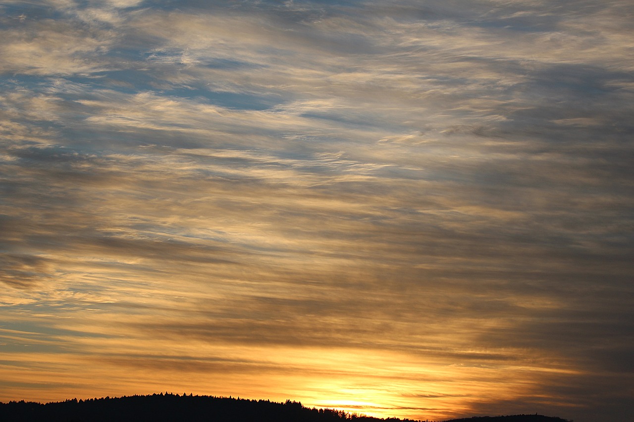 sunset sky evening sky free photo