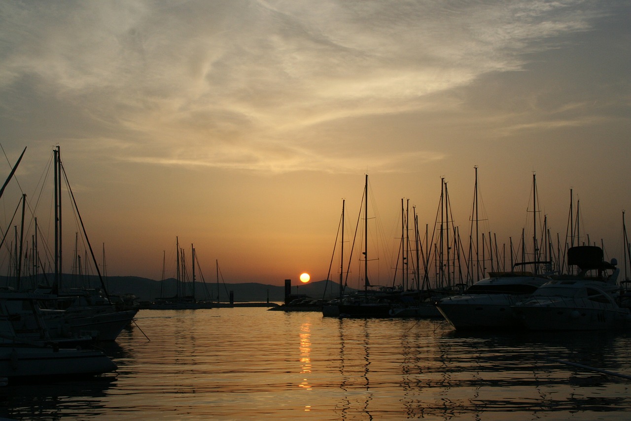 sunset croatia mood free photo