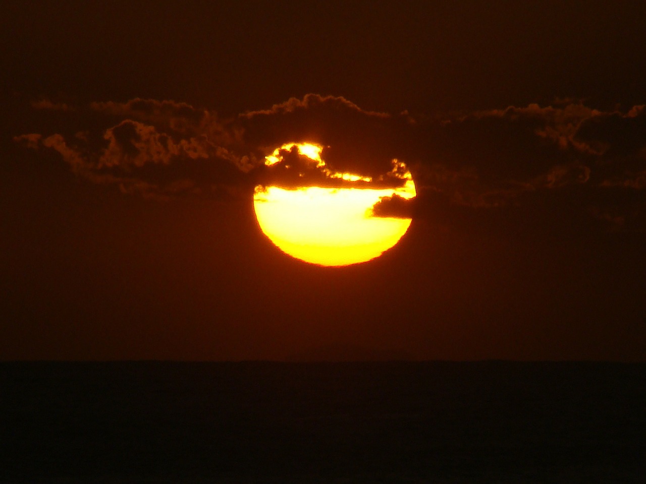sunset sol sunrise free photo