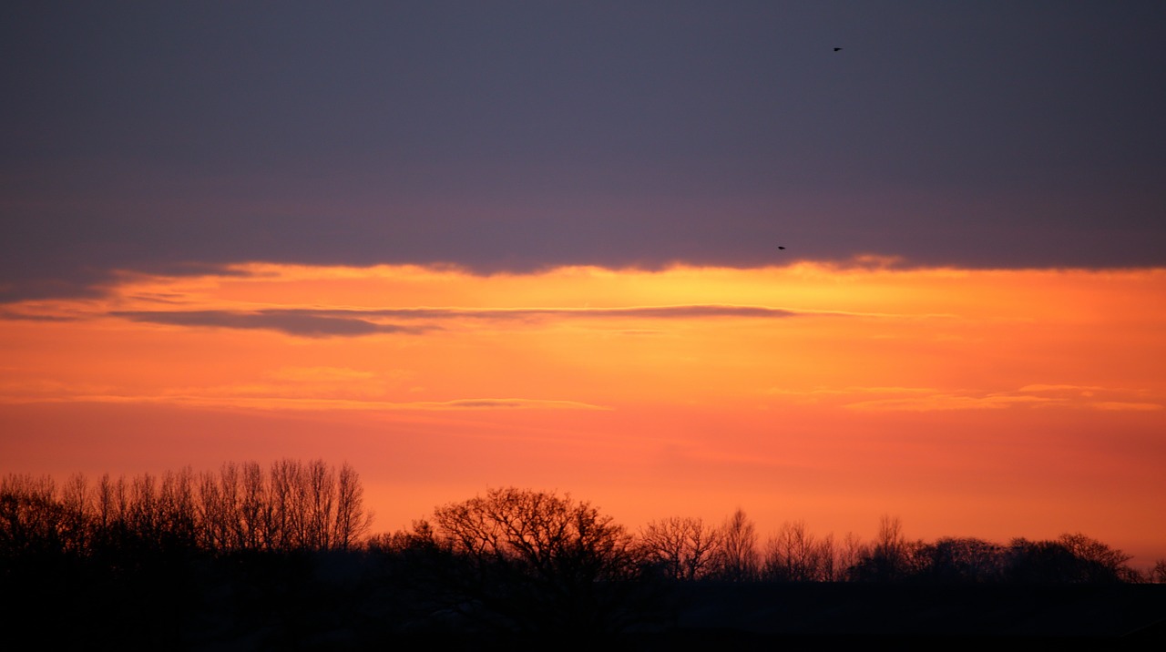 sunset cloud sky free photo