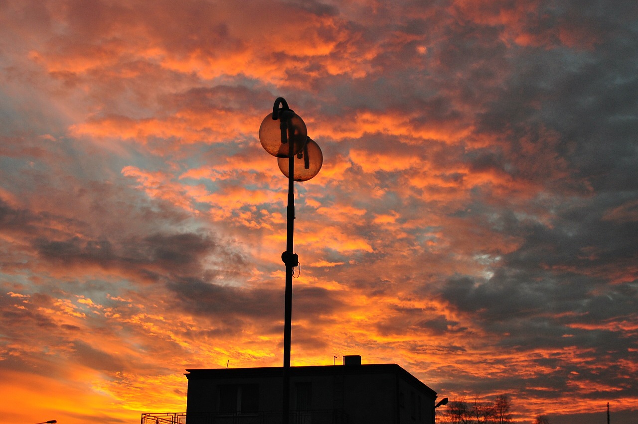 sunset view sky free photo