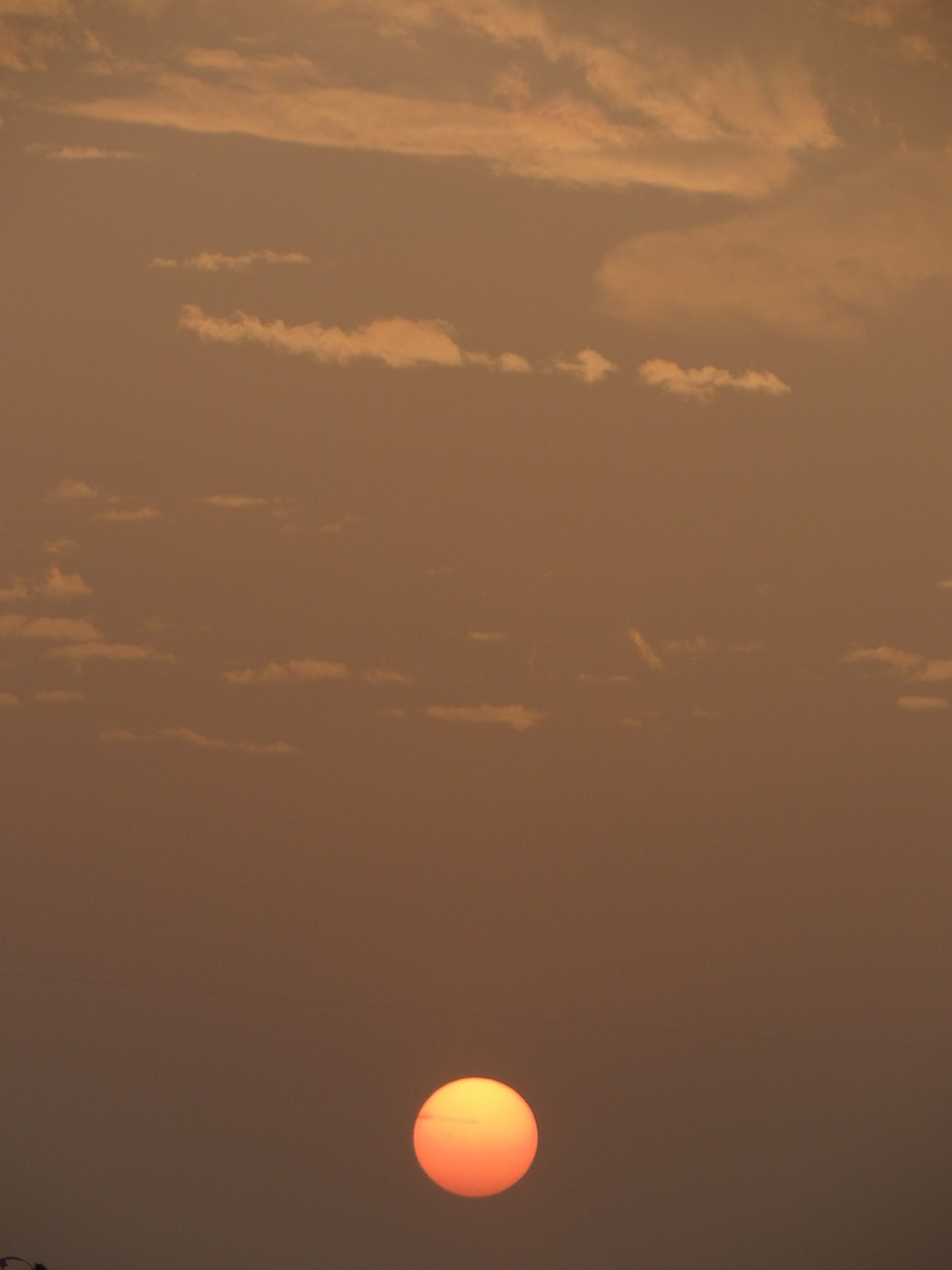 sunset sun clouds free photo