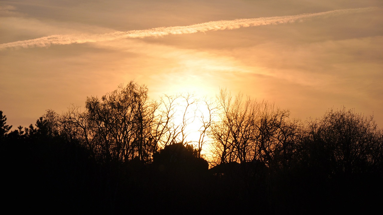 sunset sky light free photo