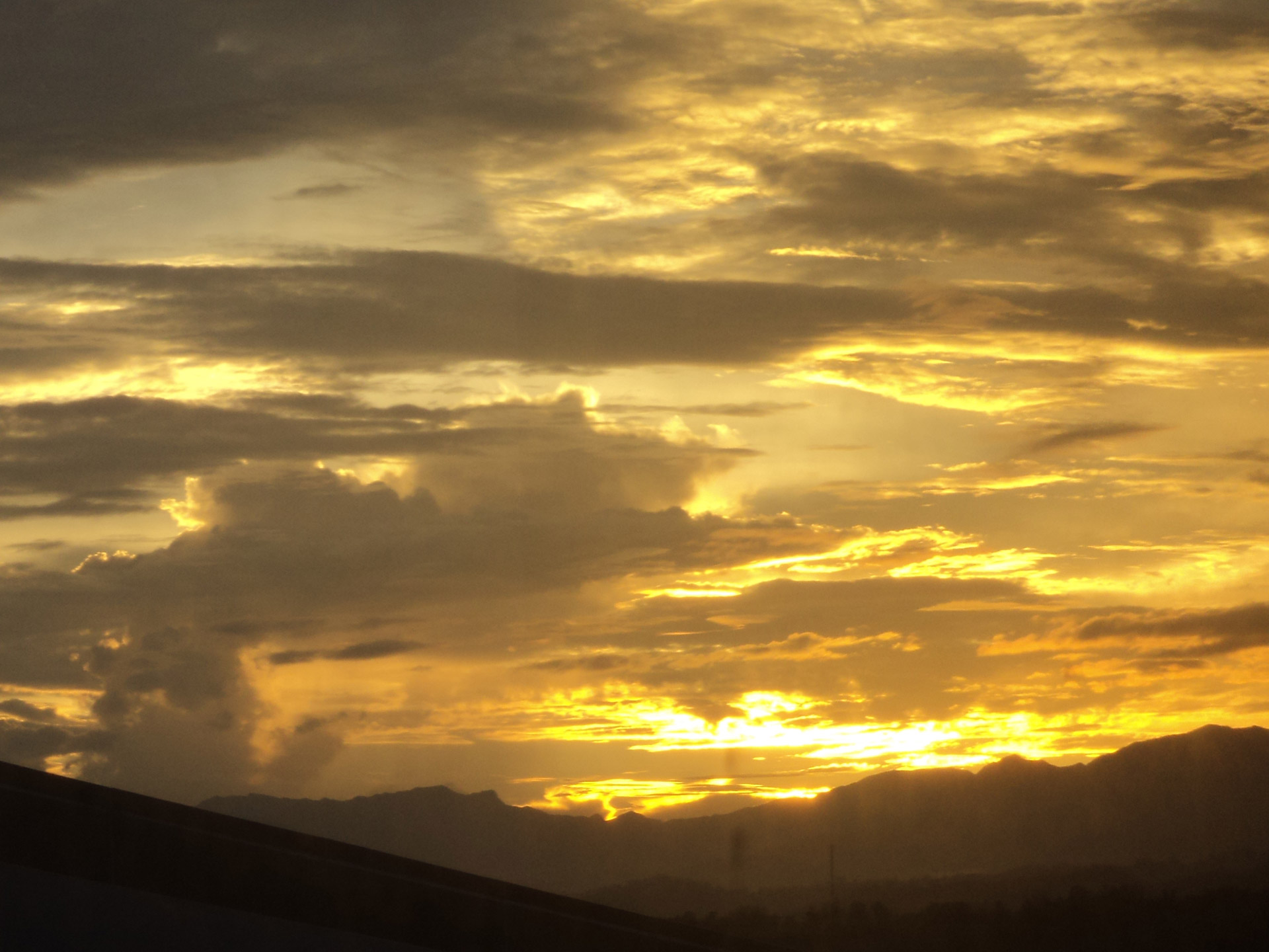 sunset clouds nature free photo