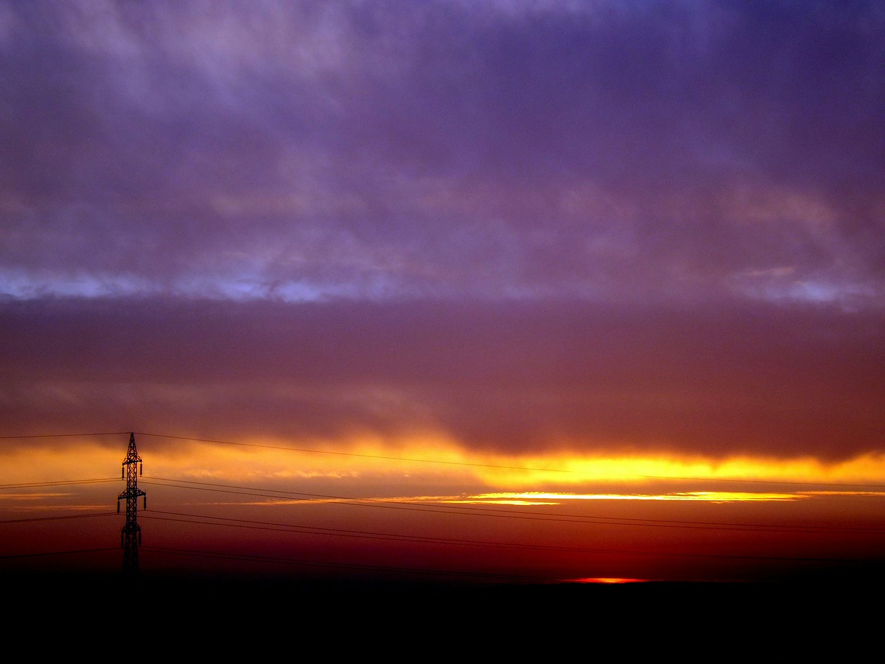 sunset sky cloud free photo