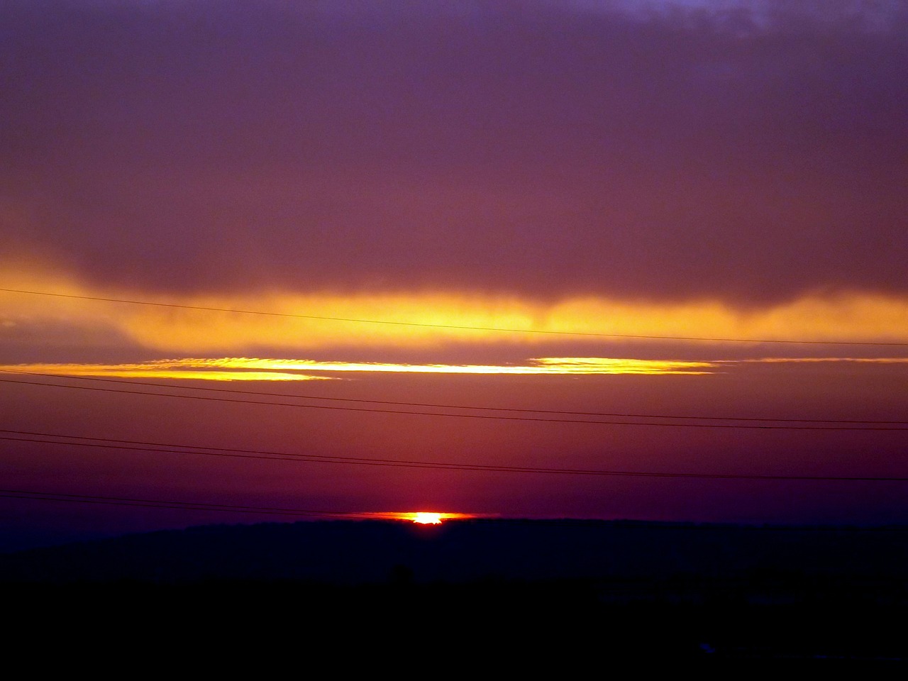 sunset sky cloud free photo