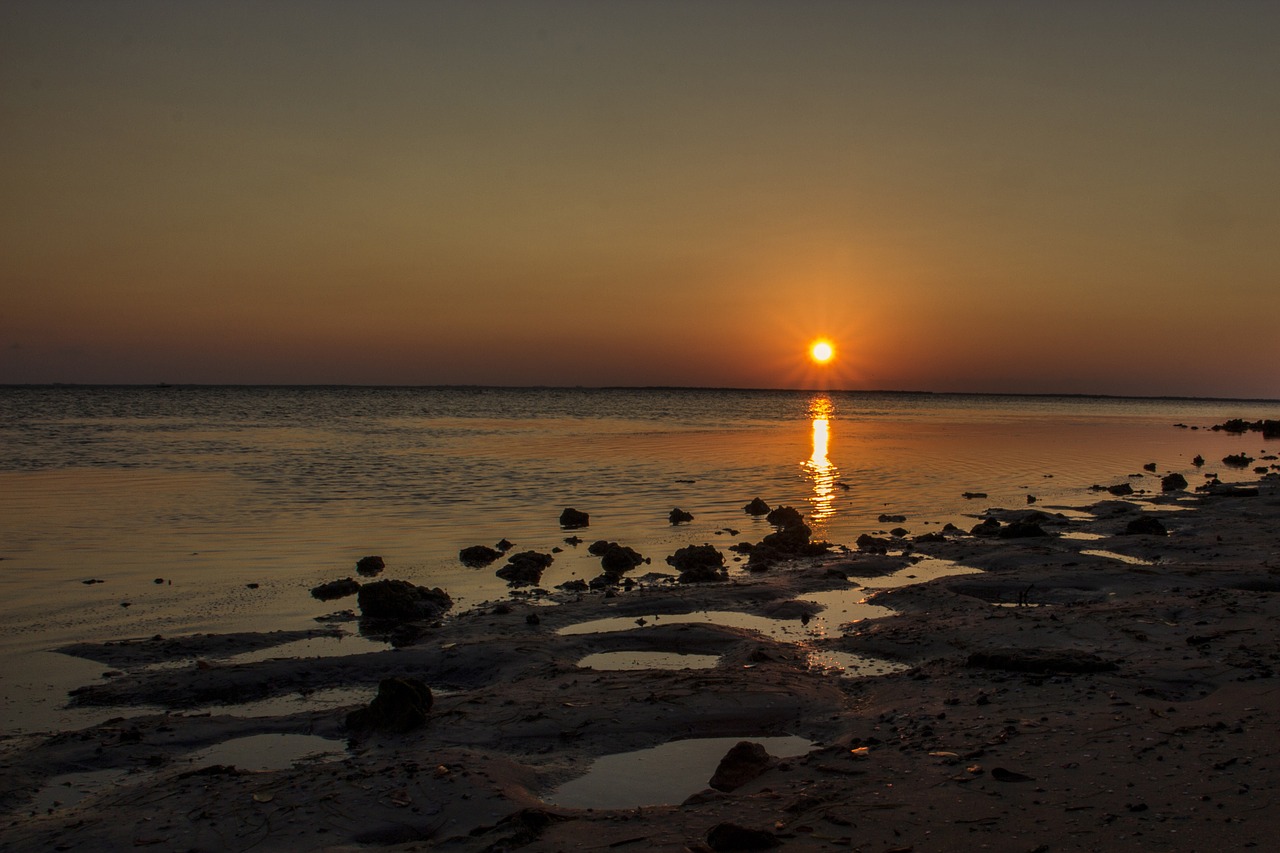 sunset abendstimmung sea free photo