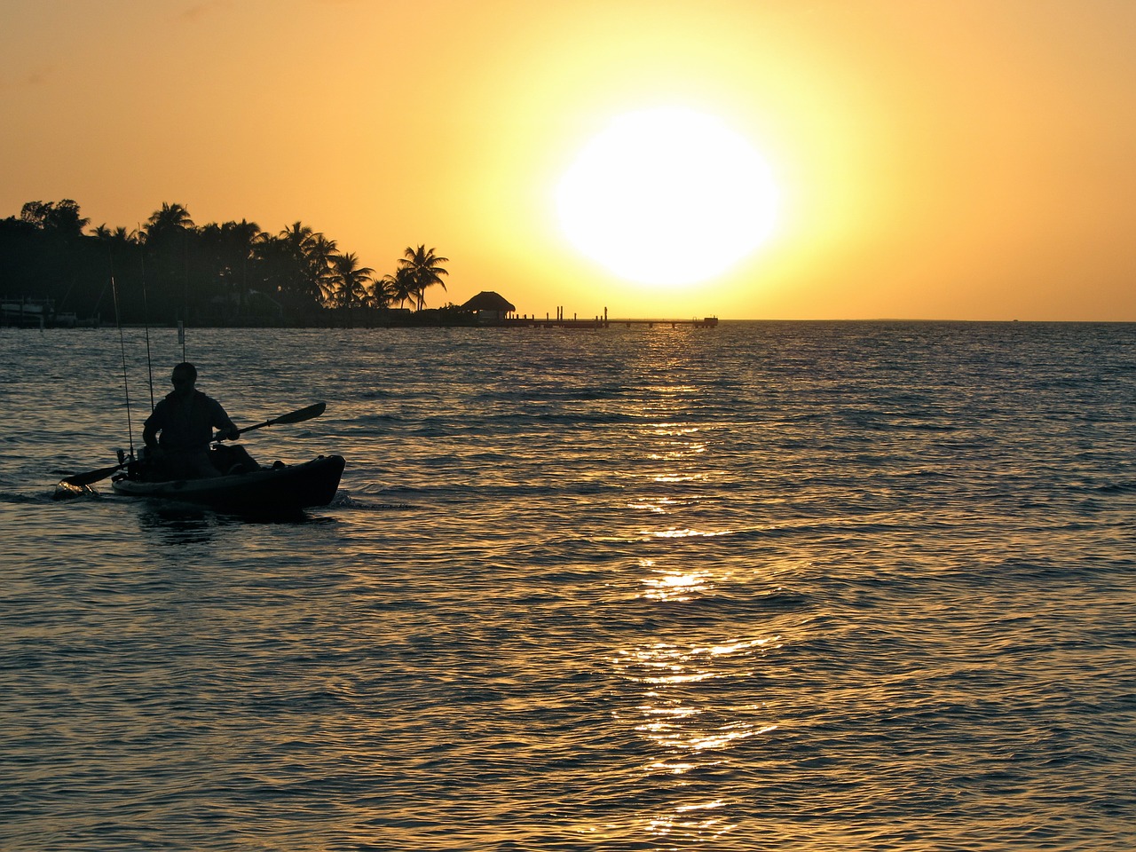 sunset ocean florida free photo