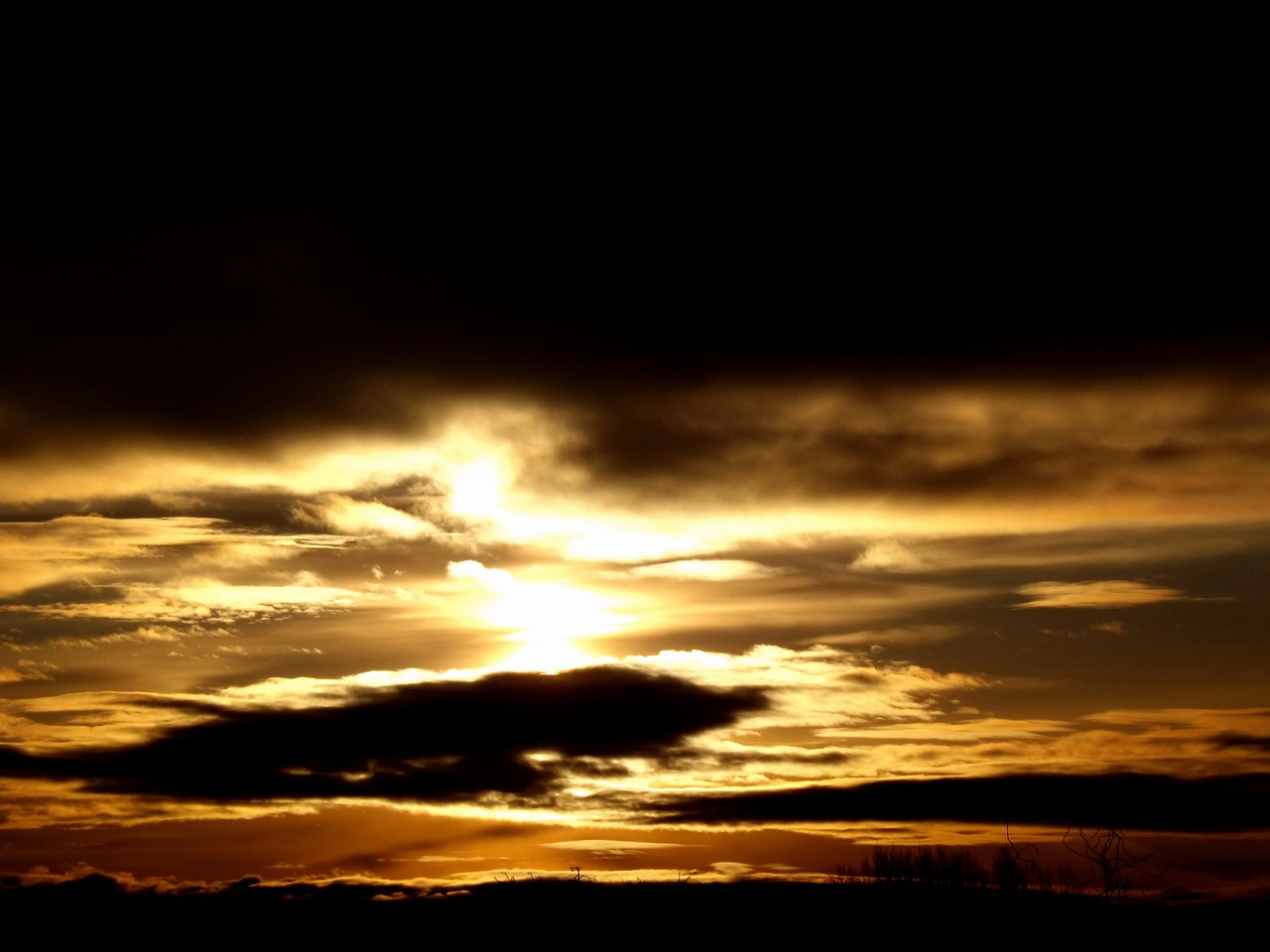 sunset sun cloud free photo