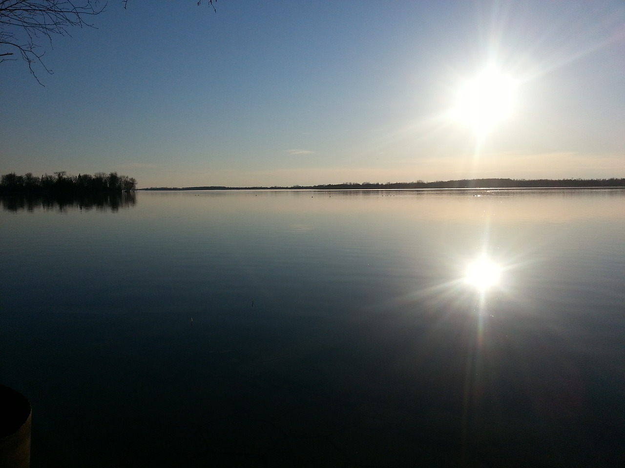 sunset reflection water free photo