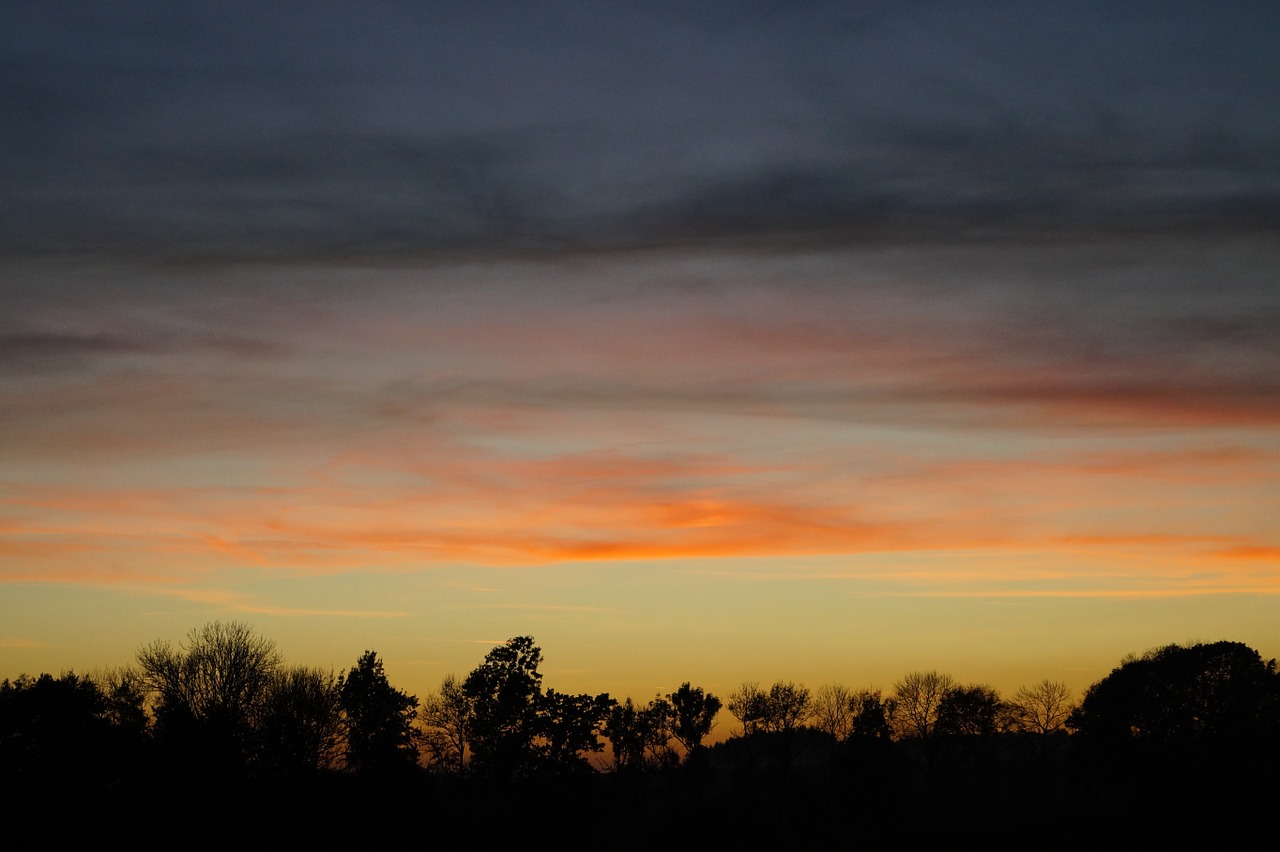 sunset nature abendstimmung free photo