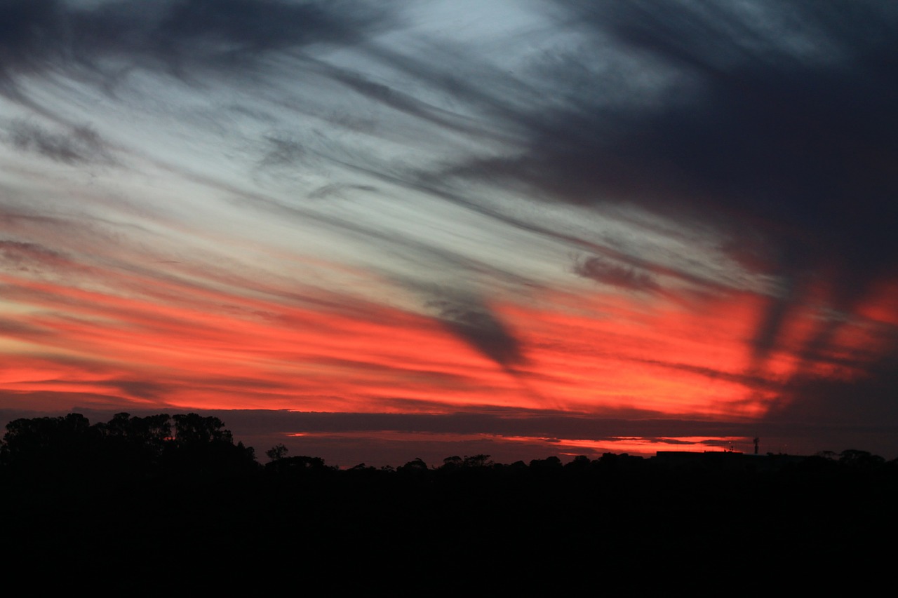 sunset sky eventide free photo