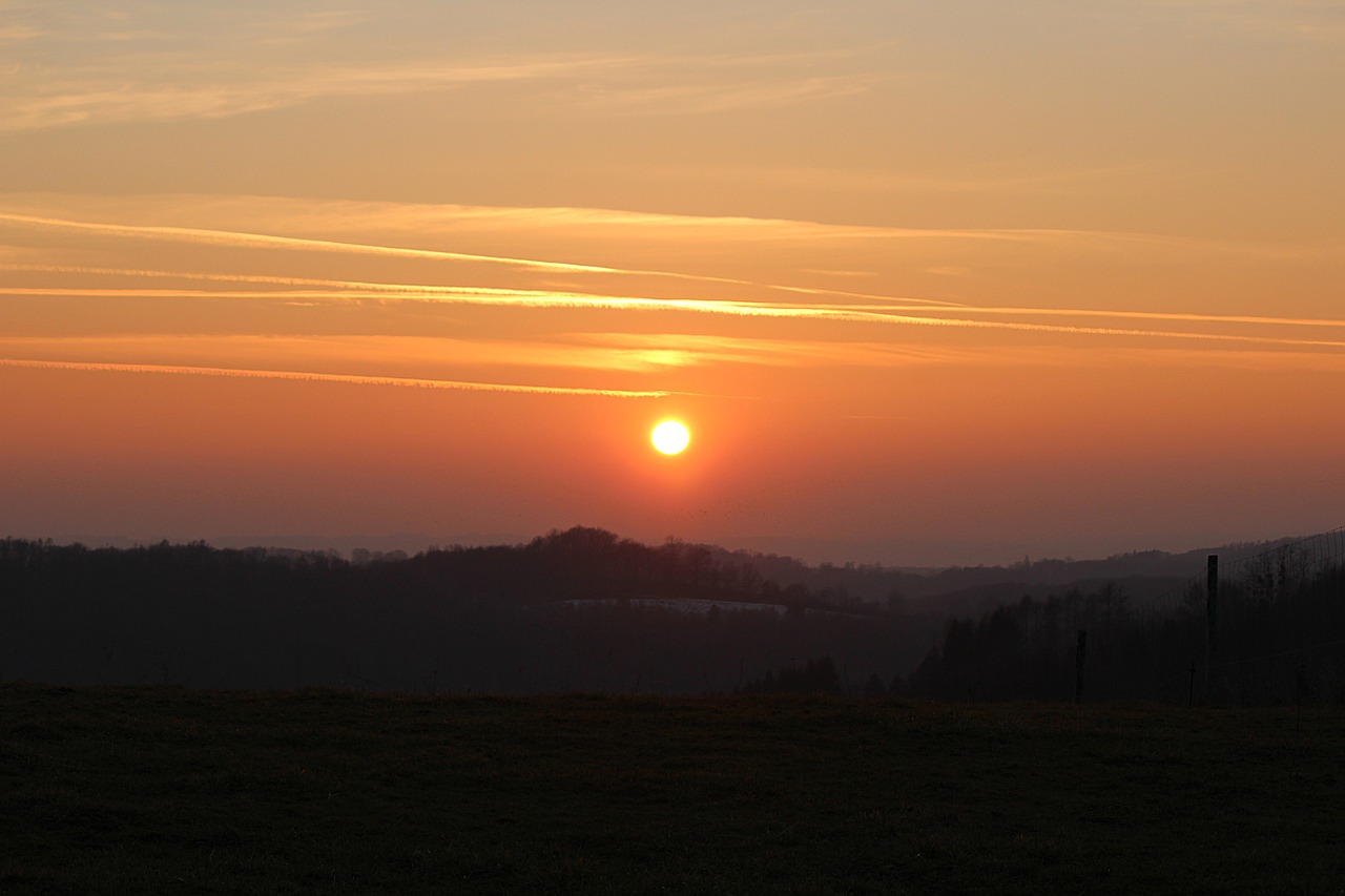 sunset dusk abendstimmung free photo