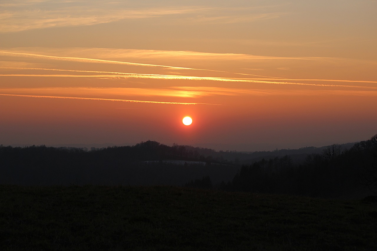 sunset dusk abendstimmung free photo