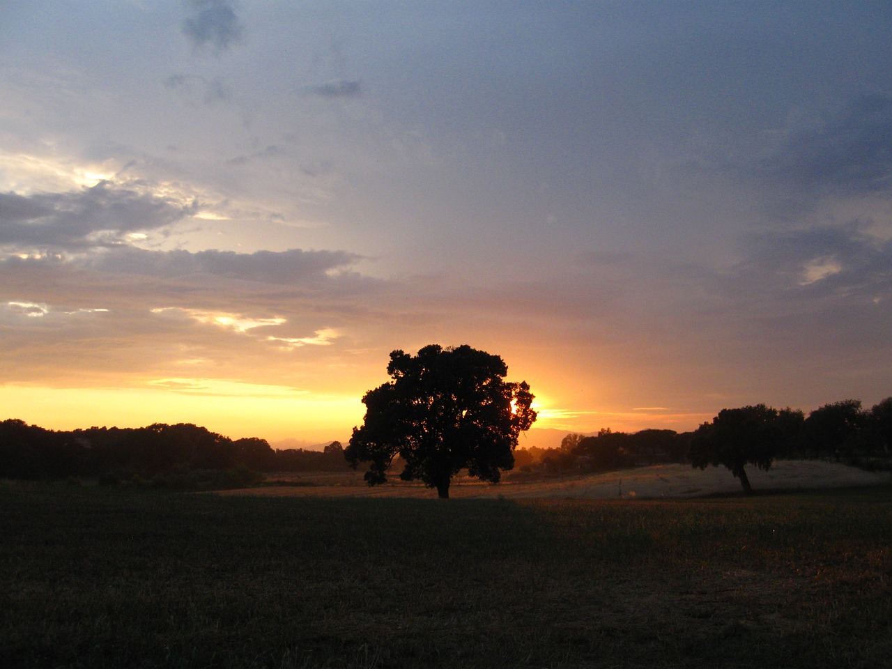sunset maremma italy free photo