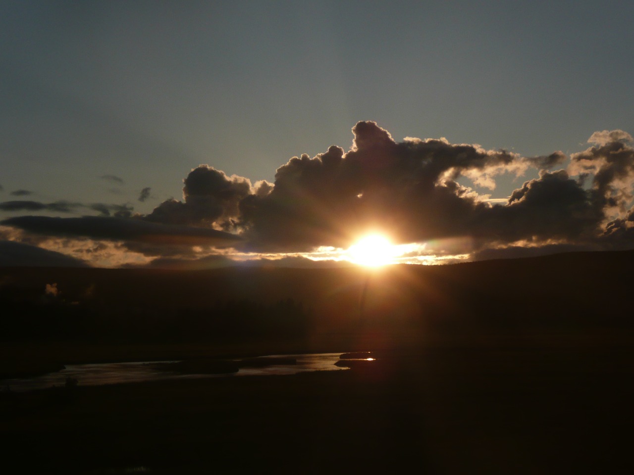 sunset clouds sky free photo