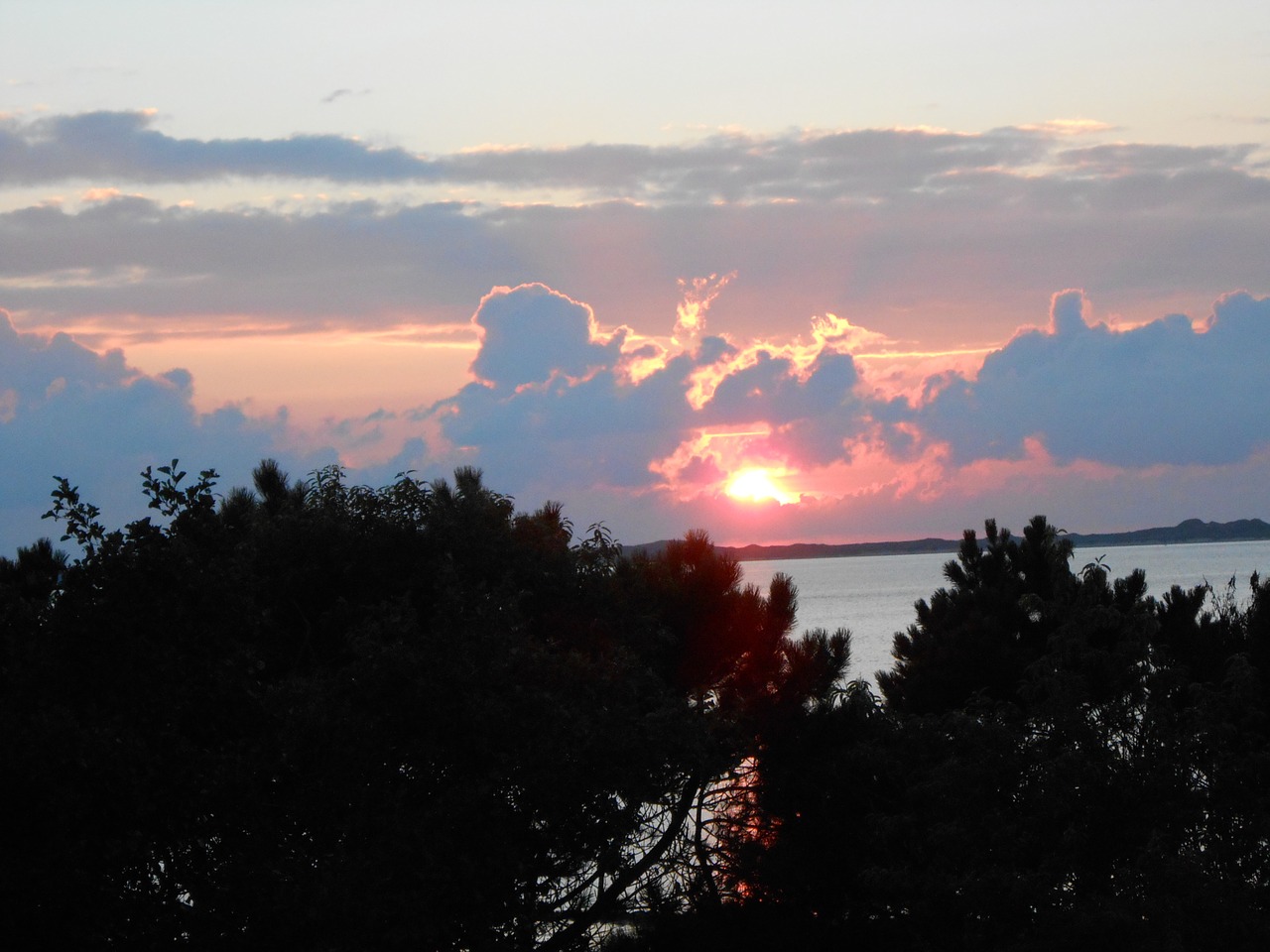 sunset island dusk free photo