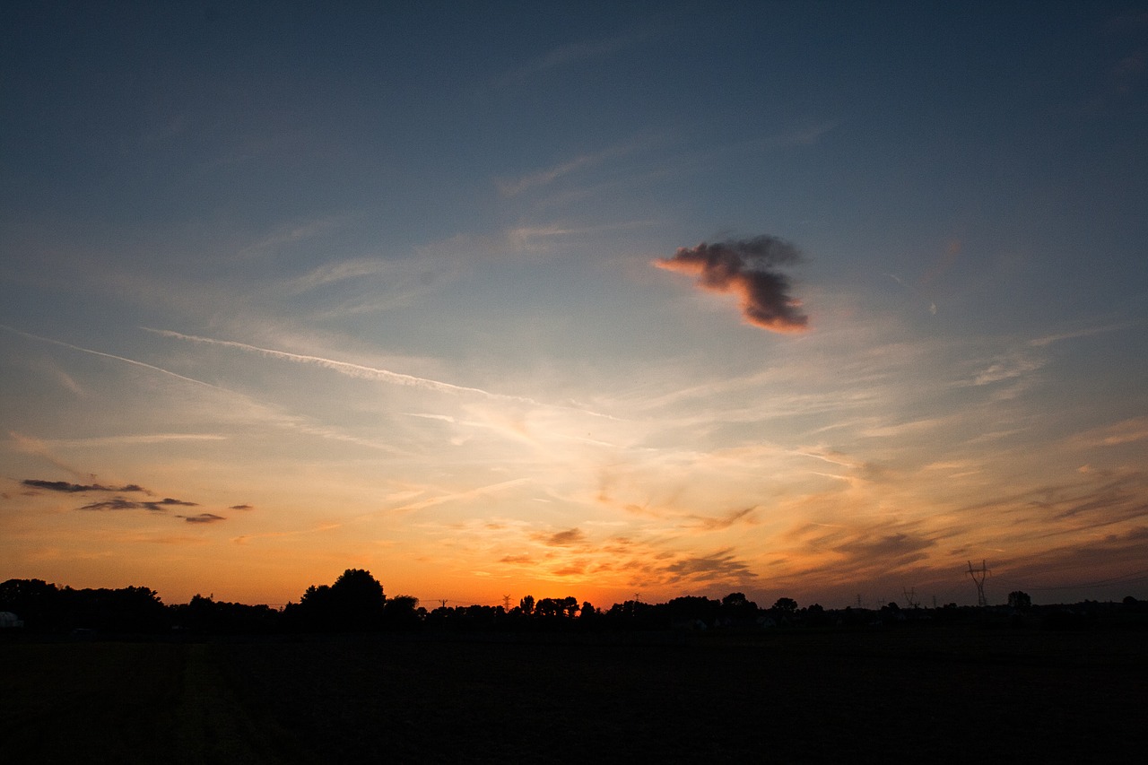 sunset evening sun free photo