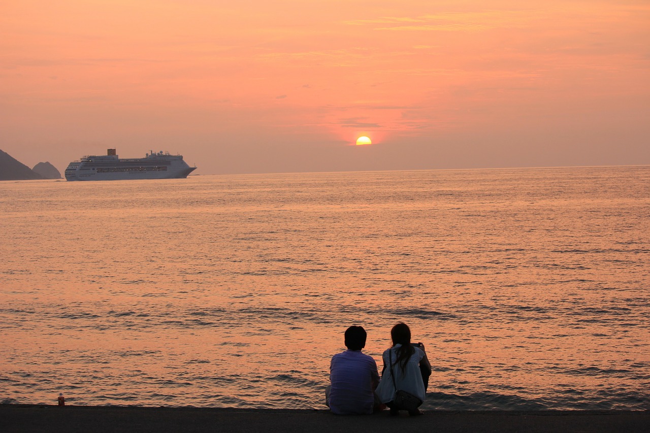 sunset ship lover free photo
