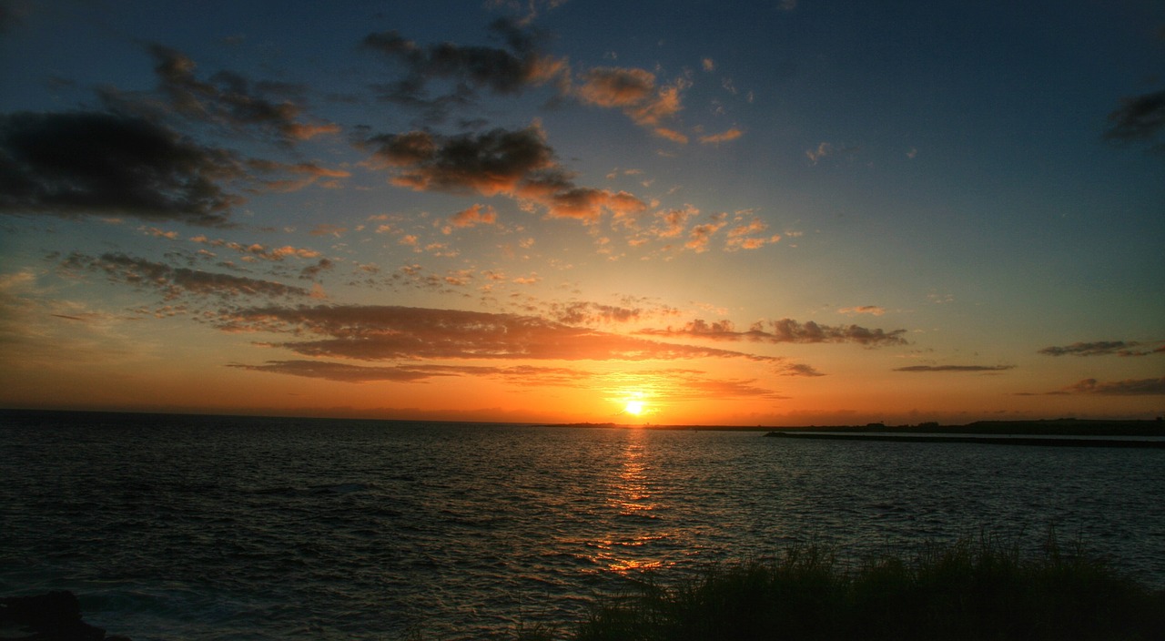 sunset hawaii kauai free photo