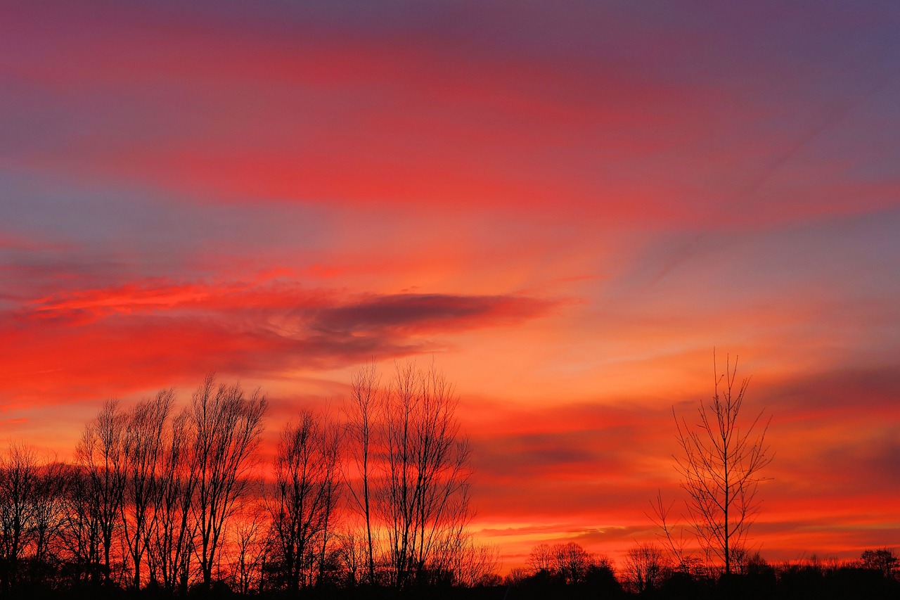 sunset background colorful free photo