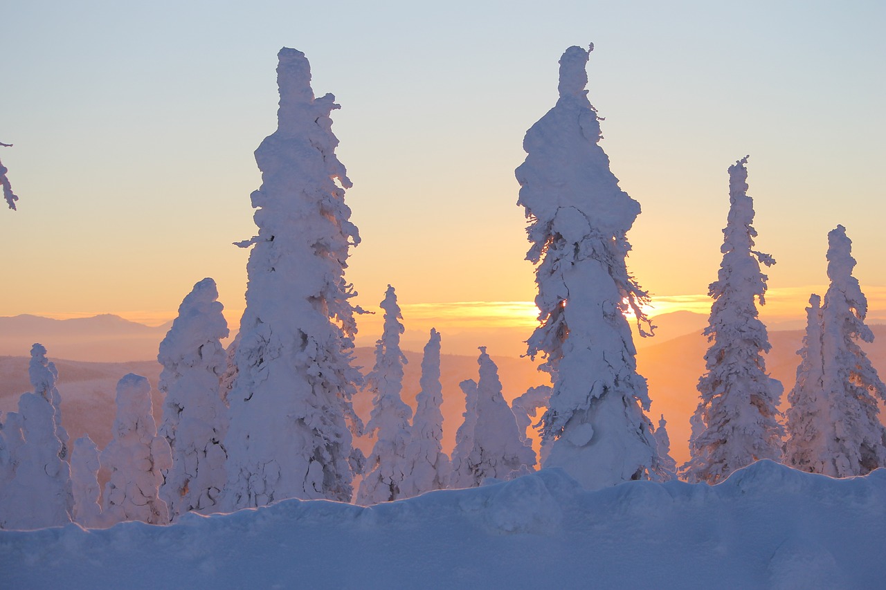 sunset ice alaska free photo