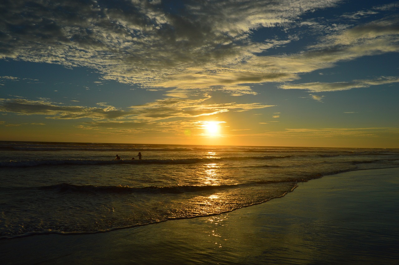sunset sun sand free photo