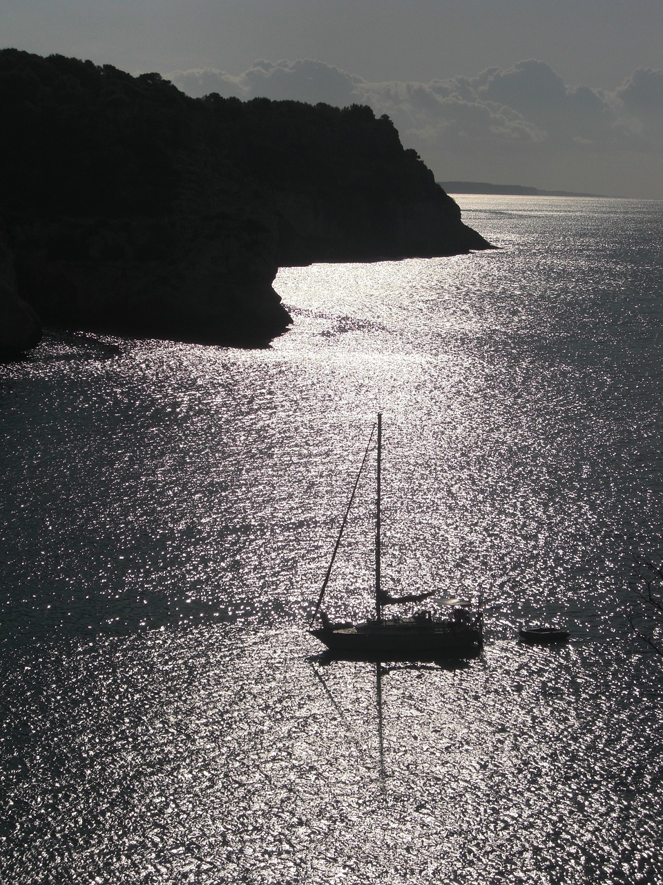 sunset minorca boat free photo