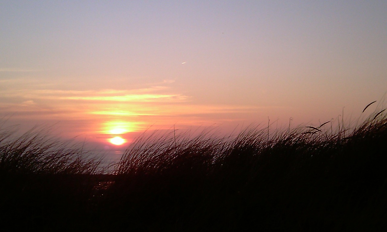 sunset föhr afterglow free photo