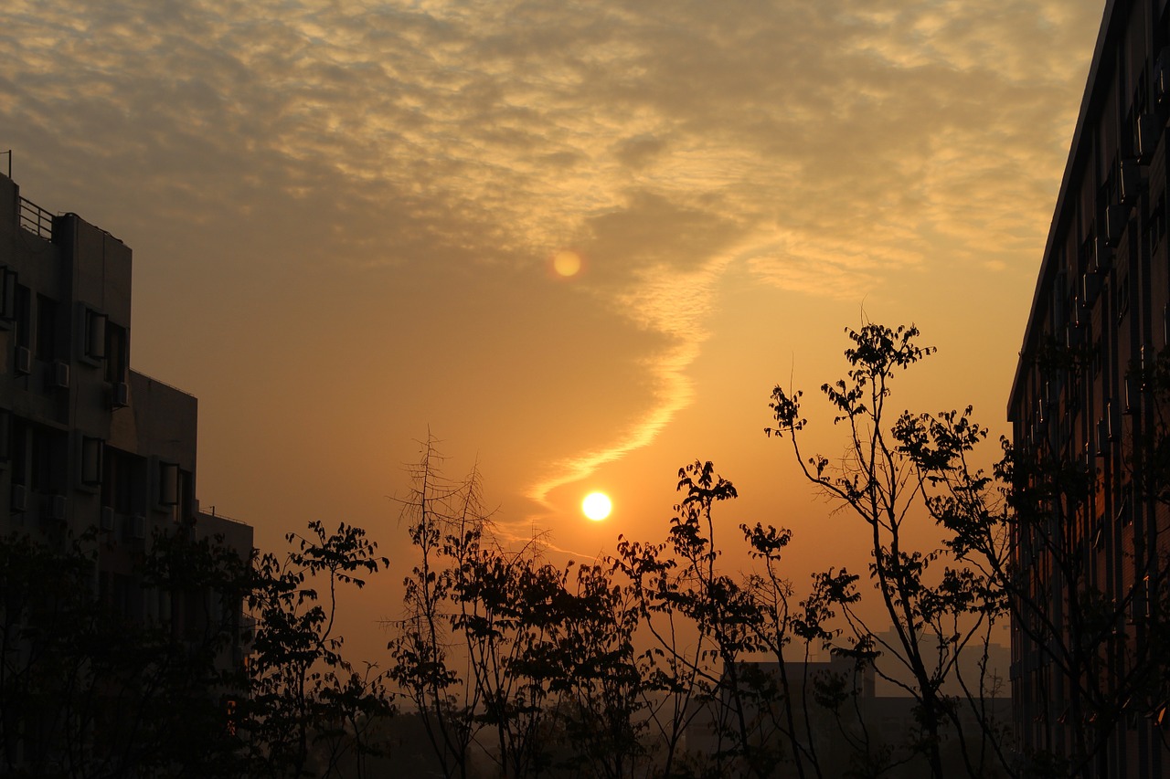 sunset sky cloud free photo