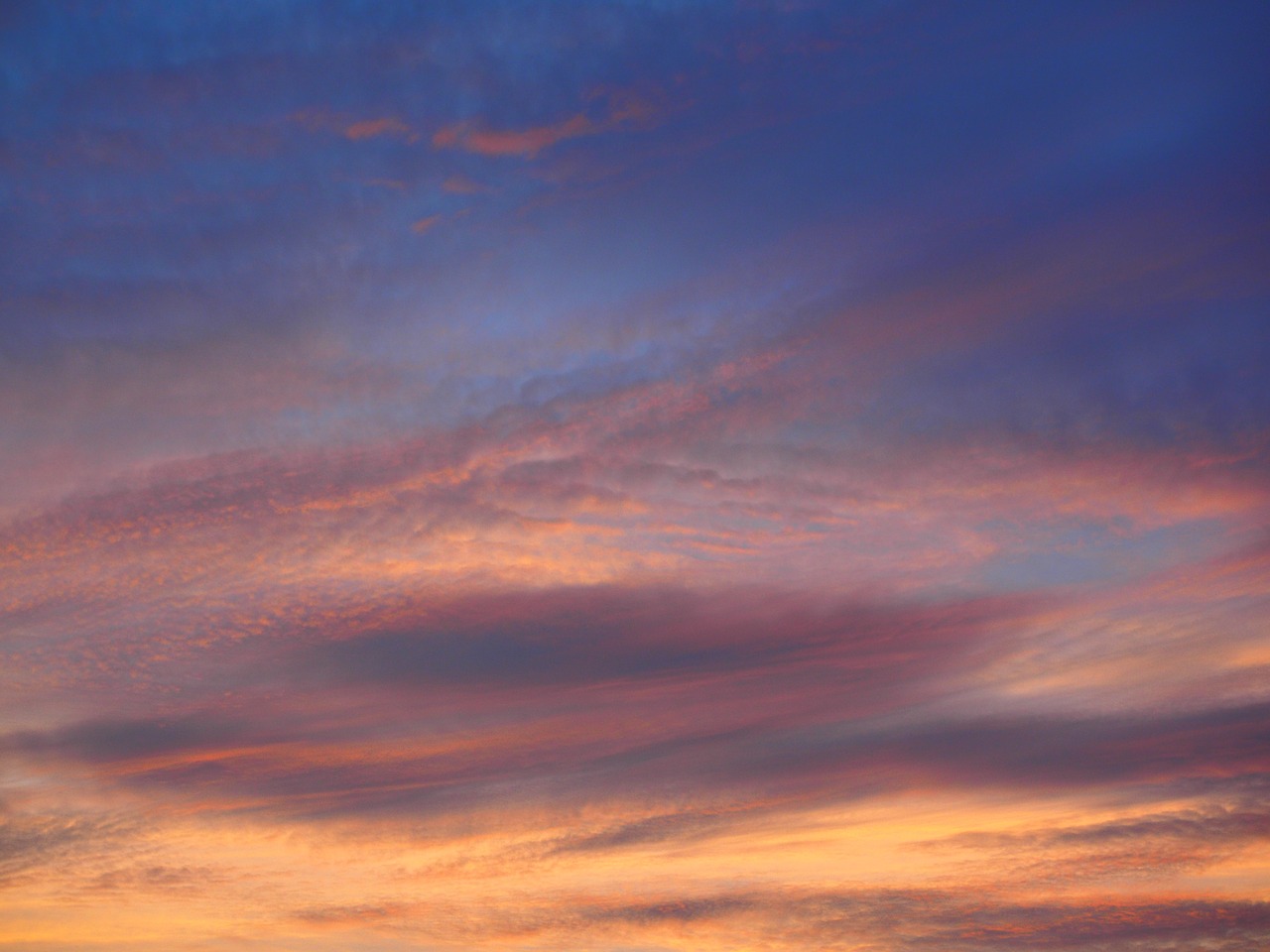 sunset afterglow evening sky free photo