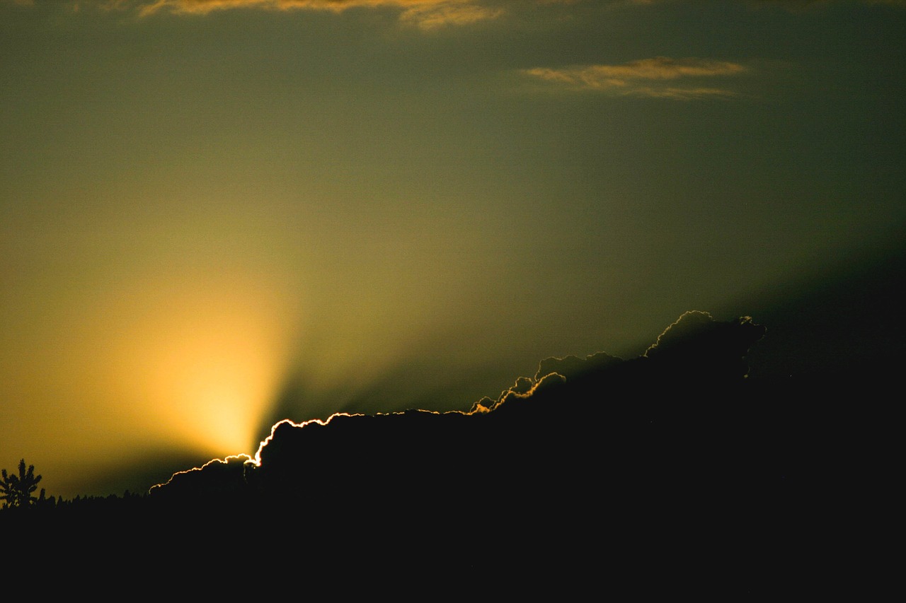 sunset cloudscape sky free photo