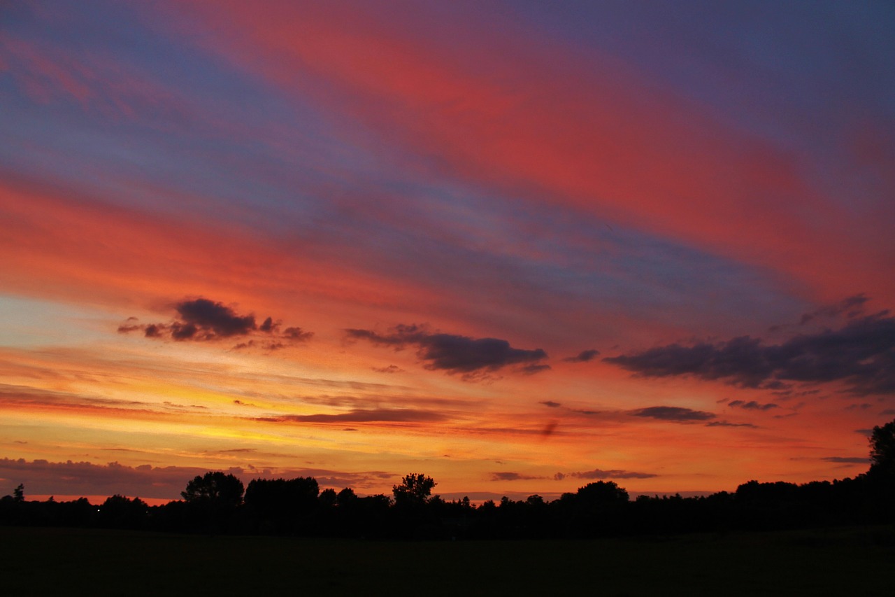 sunset sky beauty free photo