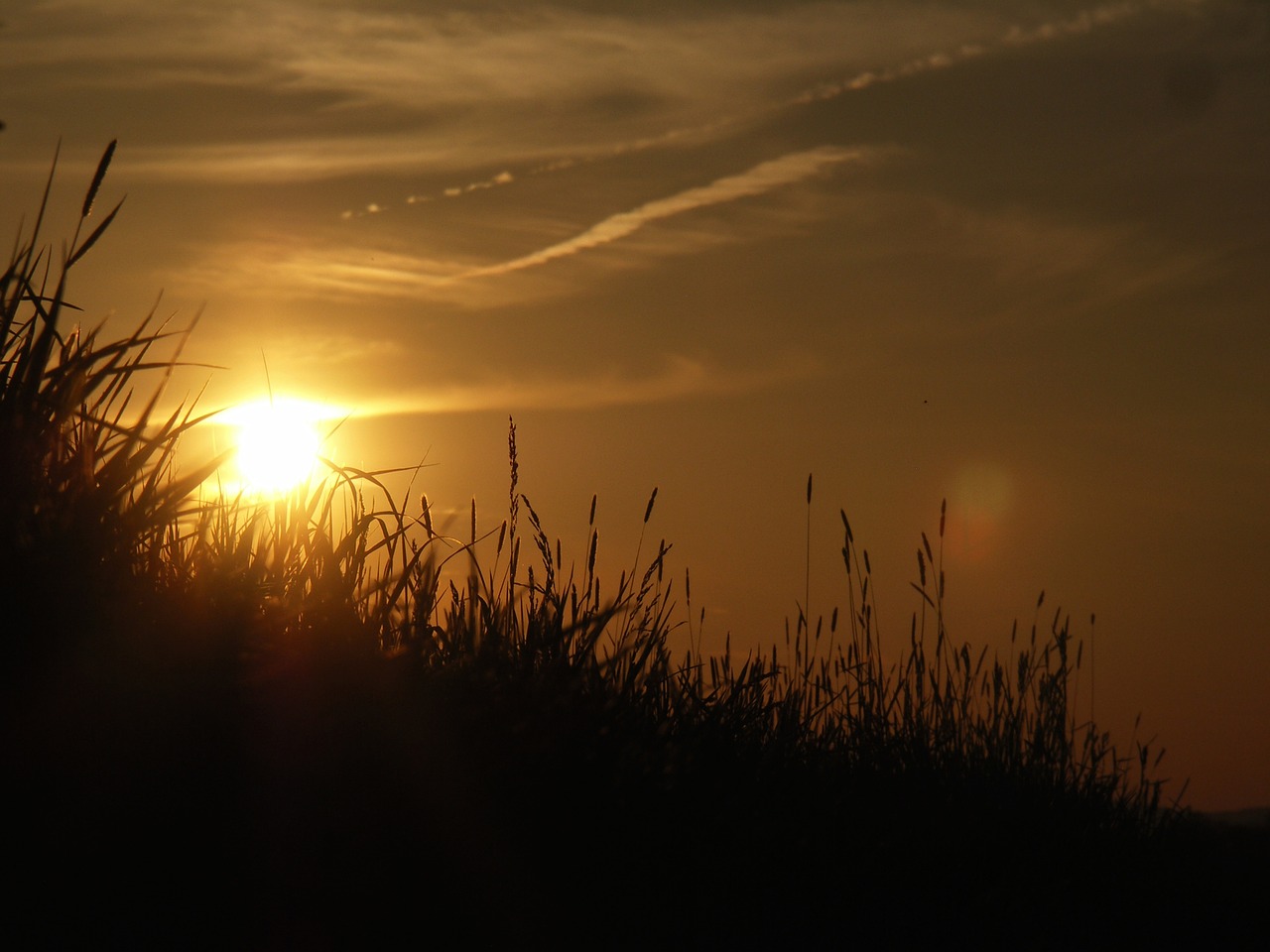 sunset mood clouds free photo