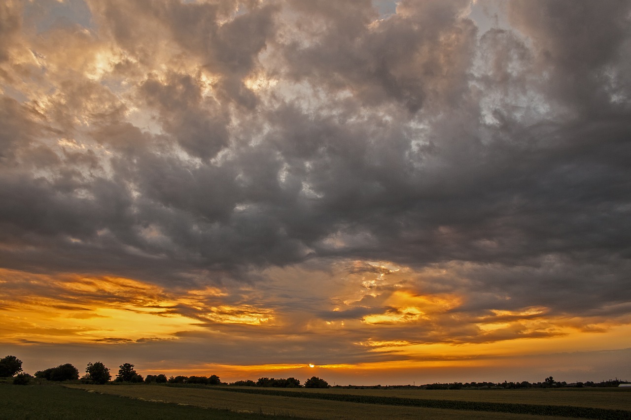 sunset cloud sky free photo