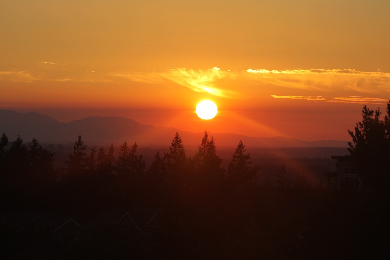 sunset issaquah northwest free photo