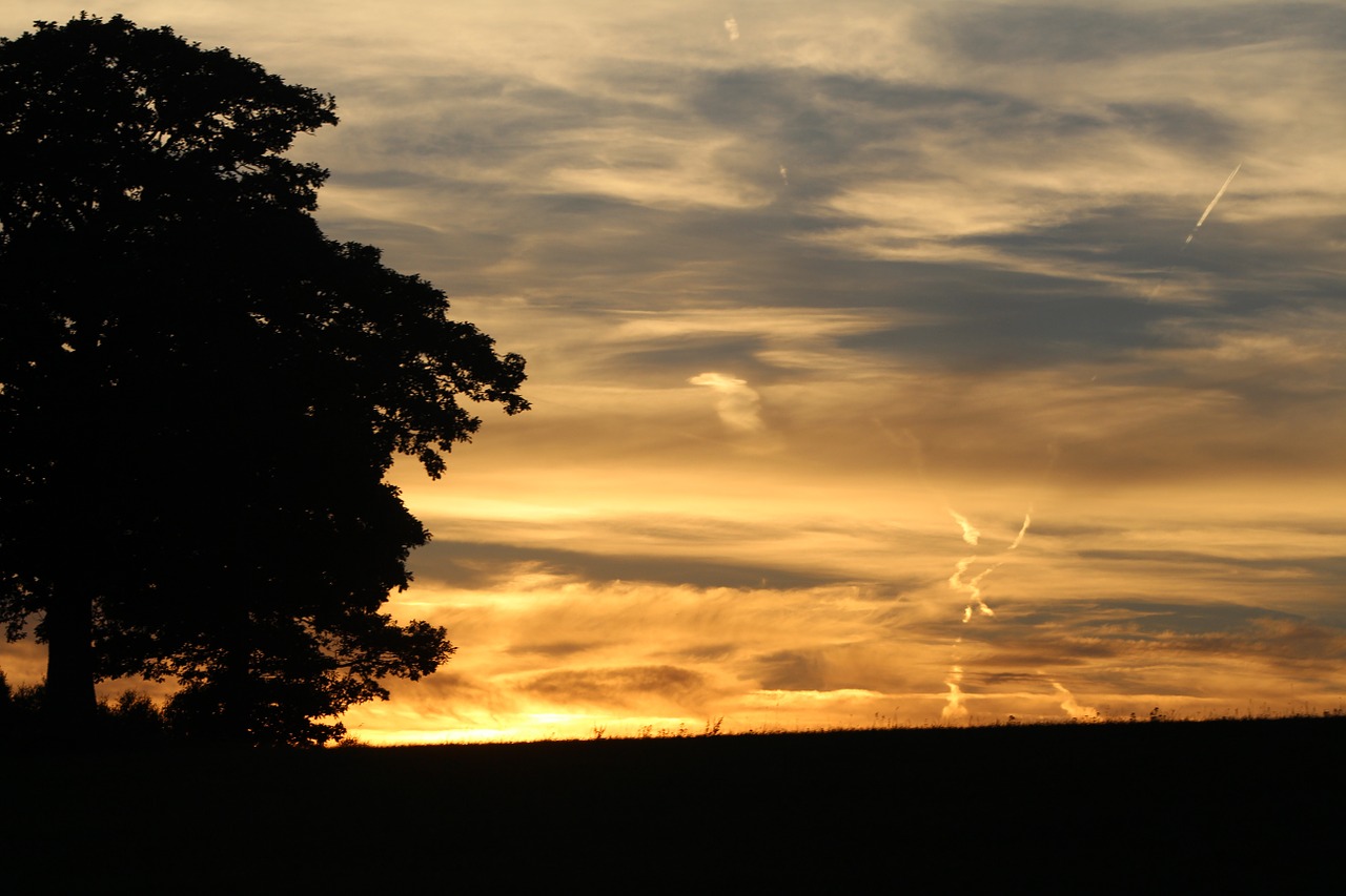 sunset colors colorful free photo