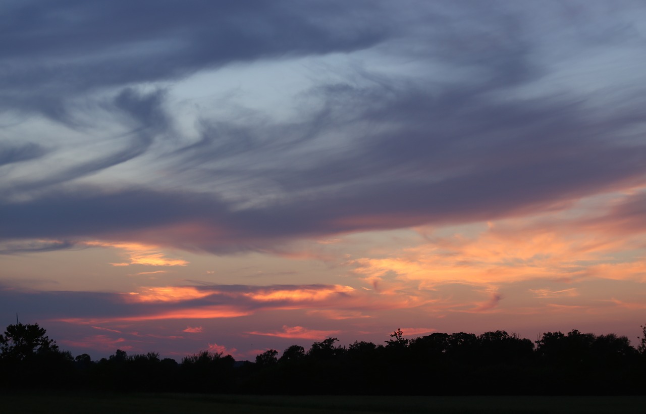 sunset cloud himmel free photo