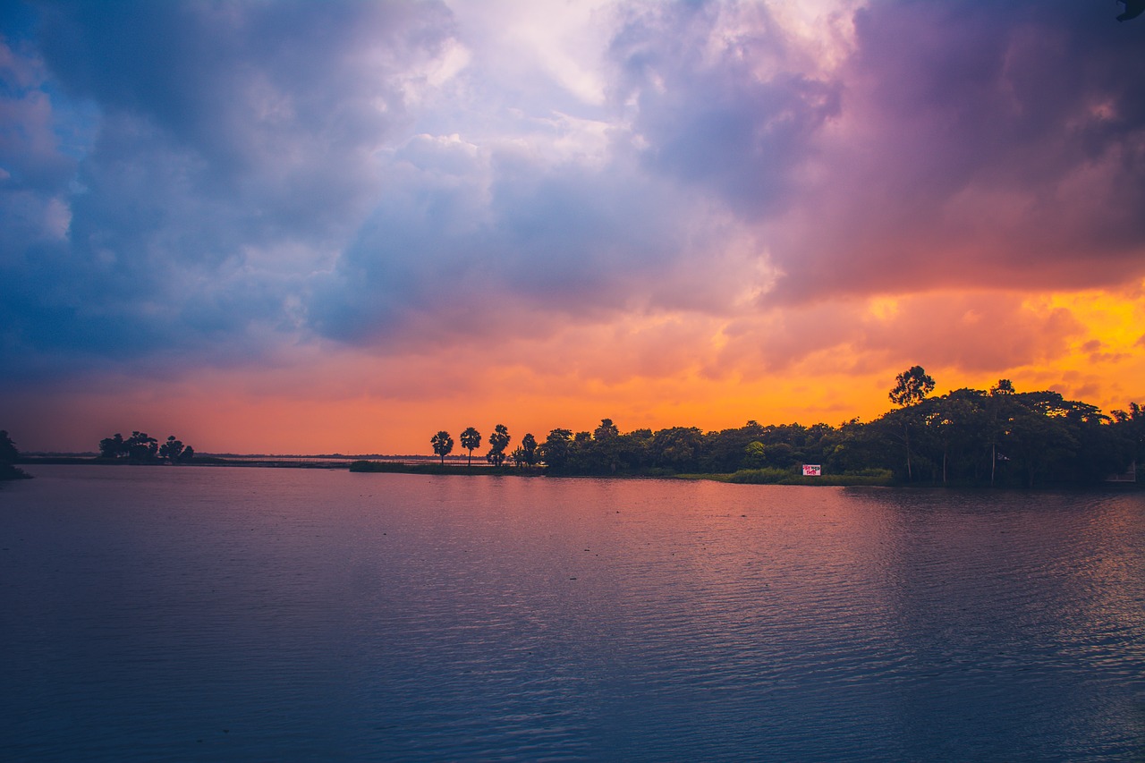 sunset evening sky free photo