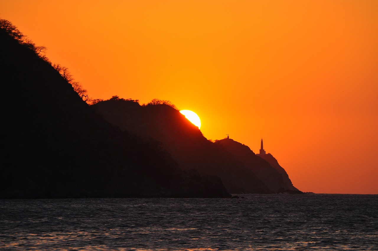 sunset taganga colombia free photo