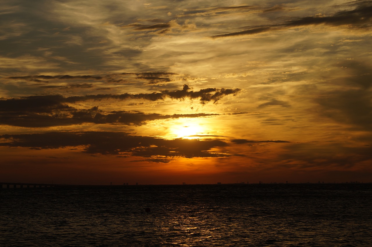 sunset abendstimmung atmosphere free photo