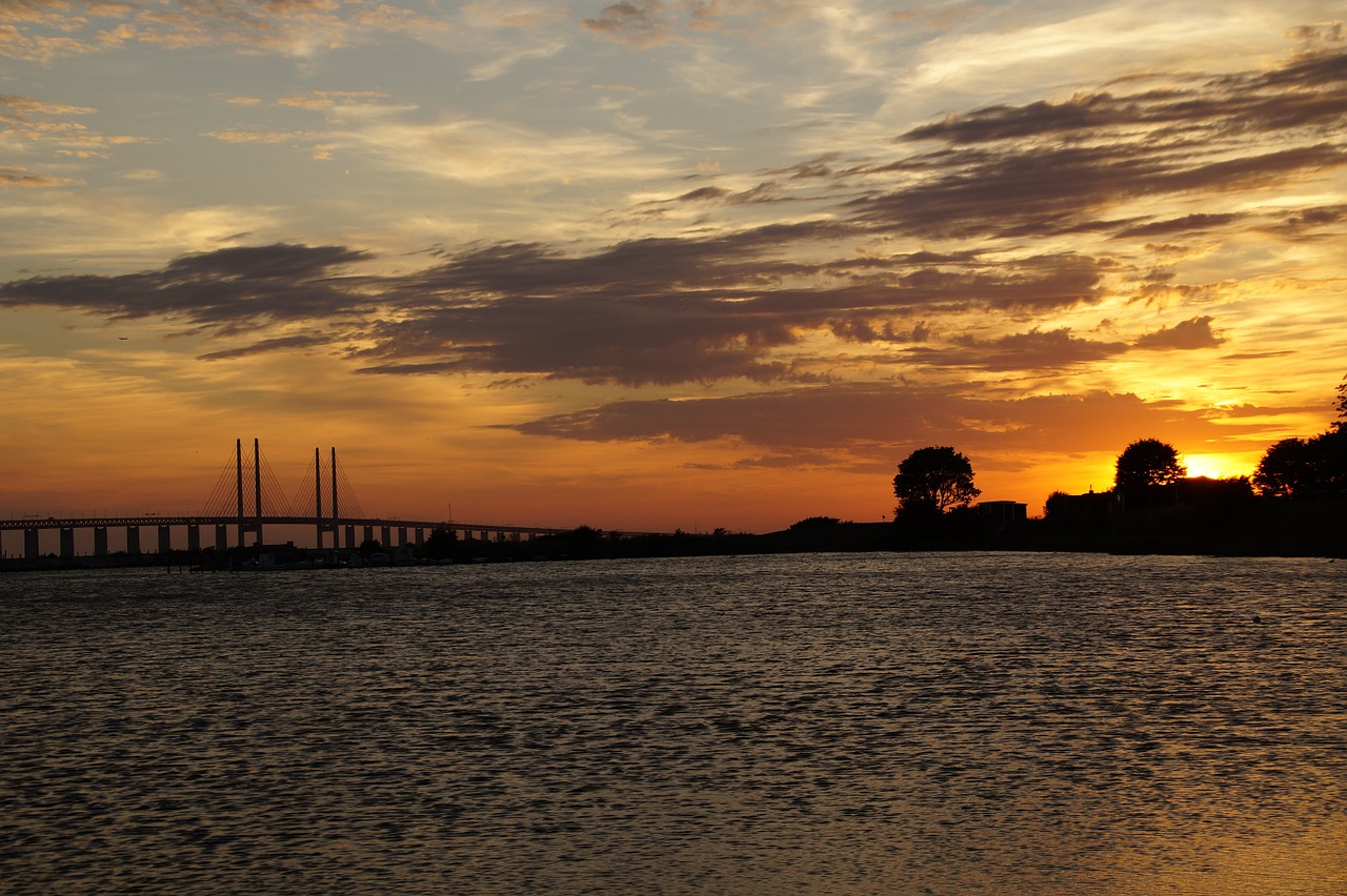 sunset abendstimmung atmosphere free photo