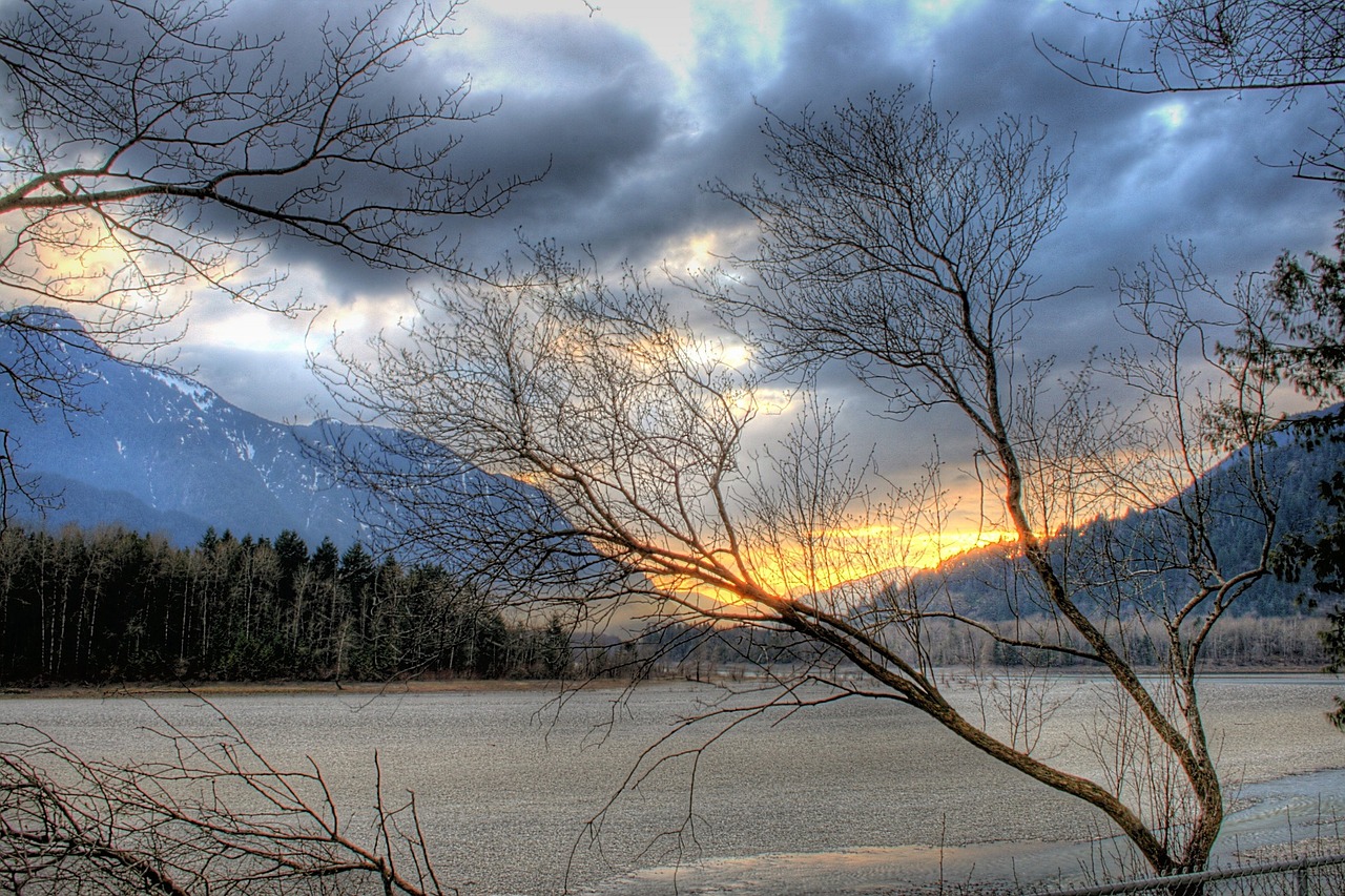 sunset landscape sky free photo