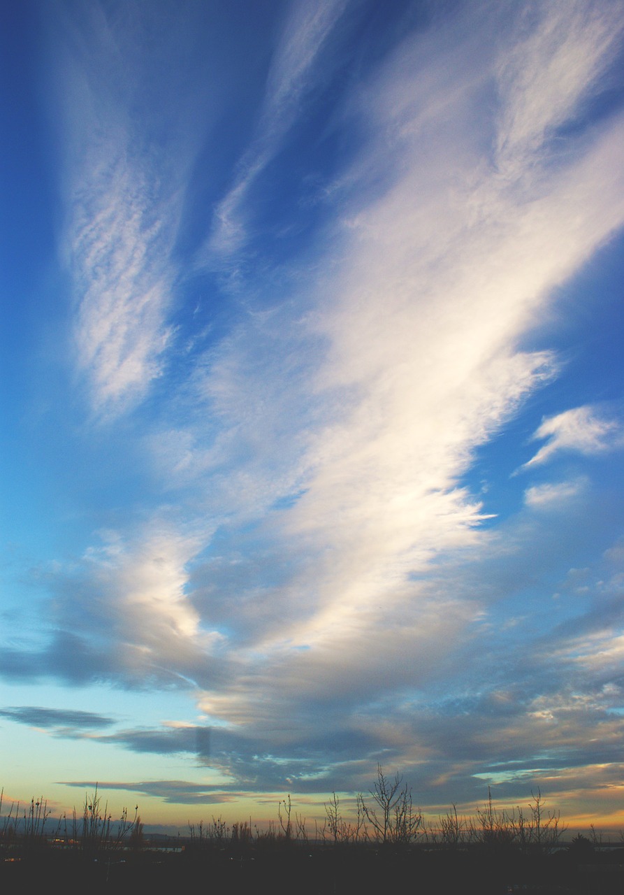 sunset sky clouds free photo